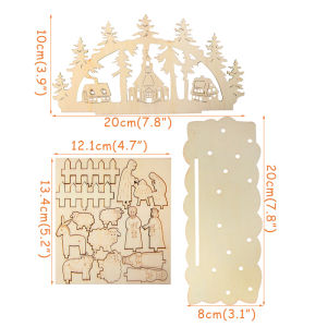 Creative DIY Wooden Christmas Desktop Ornaments Snowman Church Wood Craft New Year Christmas Decorations for Home Navidad Noel