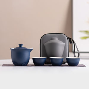 Travel Portable High-Grade Ceramic Tea Set Kit