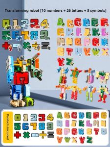FUZAO | Educational Digital Transforming Toy 5 Assembling Robots 7 Blocks