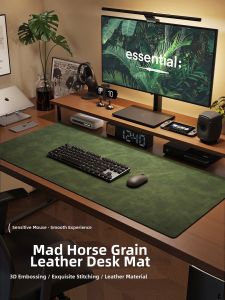 Large Size Desktop Protection Mat Leather