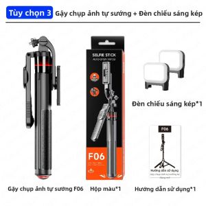 TOKQI | Gậy Tự Sướng Kiêm Chân Máy Ảnh Tự Động Bật Lên TOKQI F06 Điều Khiển Từ Xa Bluetooth 360 Độ ° Giao Diện Xoay 1/4 Inch Để Quay Vlog Bằng Camera Điện Thoại Thông Minh