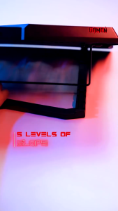 GAMEN GCP100 Stand Pendingin Laptop Gaming Multifungsi 8 Kipas dengan Kontrol Kecepatan - Hitam