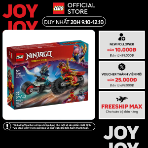LEGO NINJAGO 71838 Đồ Chơi Lắp Ráp Bộ Đôi Xe Đua Tốc Độ Của Kai (79 chi tiết)