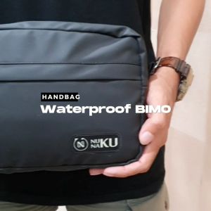 HANDBAG NUNAKU POLOS WATERPROOF HITAM