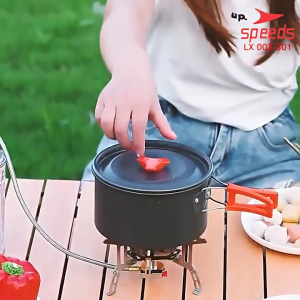 SPEEDS Alat Masak Camping Piknik 3in1 Portable Nature Serbaguna Mancing Lengkap Outdoor 003-301