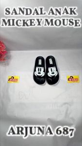 Sandal Anak Mickey Mouse Bahan Karet Empuk Ringan Premium / ARJUNA 687