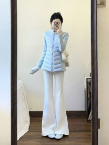 SUHUIQIAN | Slim Fitting Quilted Down Vest Insulated