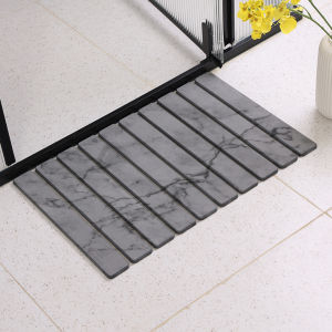 Foldable Silicon Dendroid Bath Mat Bathroom Anti-Slip Door Mat Quick Dry Foot Pad Home Use Silicon Dendroid Pad for Bathroom