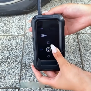 Car Air Pump Portable Electric Air Compressor Wireless Rechargeable With LED light Vehicle Pump