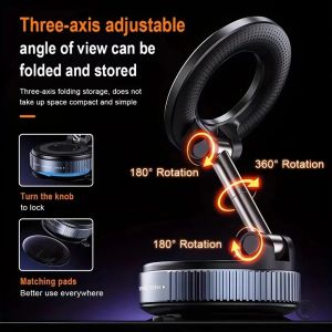 Vacuum Suction Magnetic Phone Holder Universal Car Navigation Stand Strong Adhesion Durable Portable Lazy Bracket Widely Used