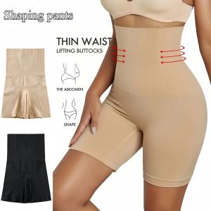 High Waist Shaping Boyshort Panties Tummy Control Butt Lifting Slim Shorts Womens Underwear  Shapewear