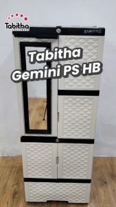 LEMARI PAKAIAN PLASTIK TABITHA GANTUNG CERMIN MINIMALIS [TABBOX]