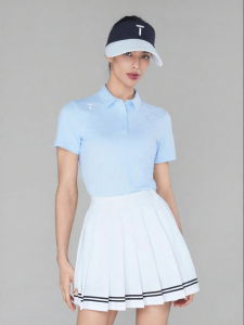 EUROPEAN TOUR | Elastic Slim Fit Golf Womens Polo T-shirt Summer