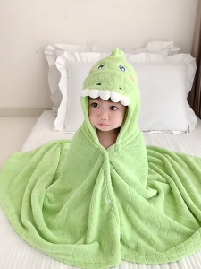 Love Cozy ผ้าห่มเด็ก ผ้าเช็ดตัวเด็ก ผ้าห่มแบบมีหมวก เสื้อคลุมอาบน้ำเด็ก ลายการ์ตูนน่ารักสีสันสดใส ผ้านิ่มพิเศษ