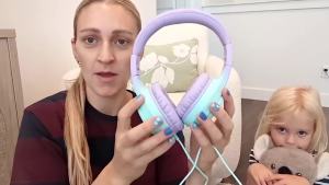 Nubwo | AWATRUE HK07 Kids Wired Headphones Stereo Sound Earphone with Mic Music Study Headset Limited Volume 74dB/85dB for Children