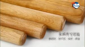 Wooden Rolling Pin for Baking Pizza making Professional Dough Roller Rolling Pins Wood 15-3/4-Inch by 1-1/4 Inch Beech Wood for Baking Pizza Clay pasta Cookies Roller Pins Baking (Wooden)