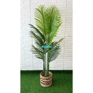 Pohon Hias Tanaman Artificial Palem T150 Latex Cover Pot Eceng Gondok Motif Hiasan Dekorasi Rumah Aesthetic