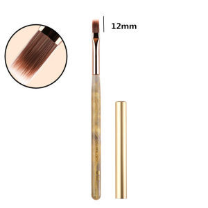 1/2Pcs Round Wood Handle Nail Ombre Brush Nail Art Painting Pen Brush UV Gel Polish Gradient Color  Acrylic Nail Drawing Pen