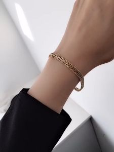 Lắc Tay Nữ Titan 2 Tầng Xích Phối Lặc Đẹp Giá Rẻ - Đảm Bảo Không Đen Không Rỉ Sét Vĩnh Viễn