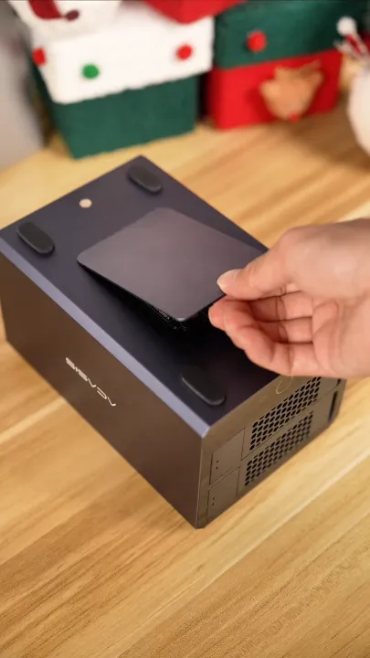 Acasis Kandang Hibrid 4 Bay 40Gbps untuk HDD & NVMe SSD, Menyokong 2 HDD + 2 SSD, USB4 Thunderbolt 3/4/5, Kapasiti Storan sehingga 76TB, Sokongan Paparan 8K,