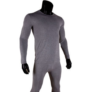 ผู้ชาย Modal คอกลมบางเฉียบ ฤดูใบไม้ร่วง ชุดชั้นในระบายความร้อน ฤดูใบไม้ผลิ ฤดูใบไม้ร่วง สไตล์ยาวสองชิ้นฐานชั้นสีทึบ