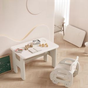 Foldable Childrens Study Table without Installation Simple Design No Installation Required Portable Desk for Kids