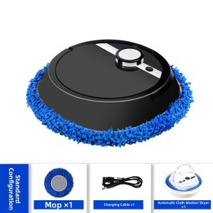 Automatic Robot Mop Smart Hands-Free Wireless Electric Sweeper Low Noise Easy to Use Cleaning Tool for Home Cleaning