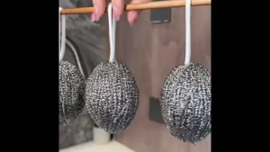 OHHDEER Bola Keluli Tahan Karat Dengan Tali Gantung✅ Stainless Steel Scouring Ball with Hanging Rope