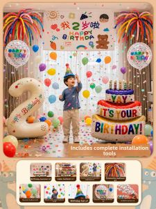 ETY | Atmosphere Decor Balloon Rain & Bunting for Kids Party