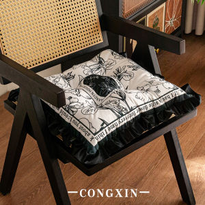 Đệm Ghế Da Nhung Dày Phong Cách Châu Âu Đơn Giản Cho Phòng Khách Văn Phòng Ghế Cao Gót Đệm Ghế Bốn Mùa Bằng Vải Nhung Ngắn