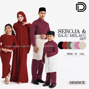 🇲🇾 DESINCE Family Series Baju Raya Baju Melayu Cekak Musang Baju Kurung Seroja Set Kids MW 081 KW 081 WW 051 KW 072