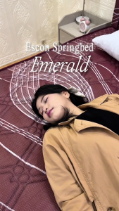 Escon Springbed Emerald PlushTop Hanya Kasur Spring Bed  - FREE ONGKIR JABODETABEK