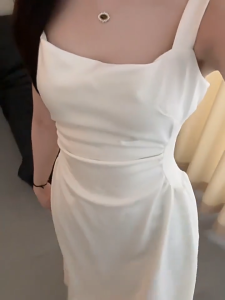 white bodycon dress for graduation summer midi dress for women Plus Size Casual dress Korean style