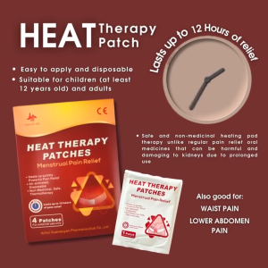 1 Sachet Dysmenorrhea Pain Relief Patch Hot Compress | Menstrual Cramp Relief Patch for Women | Provides Warm Heat Therapy for Period Pain Regla Cramps Lower Abdominal Discomfort & Back Pain | Comfortable Adhesive Heating Patch for Menstruation Wellness