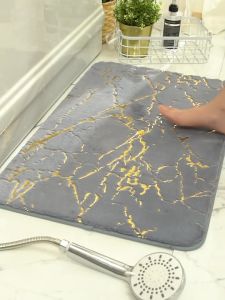 Romantika ABSTRACT GOLD LINES FLOORMAT 40*60CM Entrance Mat Carpet Soft water absorption Non-slip Rug