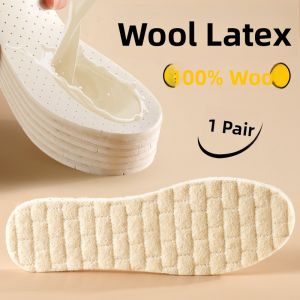 LINGMIAO | Winter Snow Boot Insoles Thick 100% Wool Warm Non-Shedding Insulated Breathable Soft Comfort