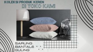 1 SET Sarung bantal/guling bahan embos motif elegan terbaru