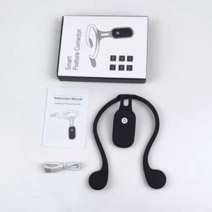 Posture Adjuster LCD Display Silicone Back Brace Invisible Vibration Reminder USB Rechargeable for Office Study Adult Kids