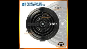Bosch Europa Horn Decorative Grill - Supertone Black 12V w/ FREE SOCKET & RELAY (Car Accessories)