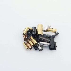 1Pcs Strong Magnetic Clasps With Locking Mechanism Leather Cord End Cap Connectors For DIY Bracelets Necklace Jewelry Making