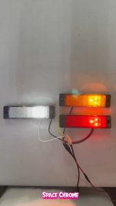 TRUCK TRAILER LED LAMP SIDE MARKER 12V-24V WITH REFLECTOR LORI LAMPU TEPI LORI SIGNAL BUS