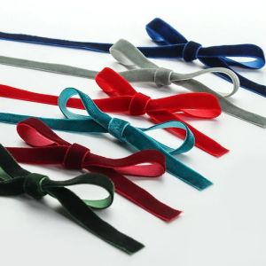 50yards 10mm Velvet Ribbon Wedding Party Handmade Gift Wrapping Hair Bows DIY Apparel Accessories Sewing Crafts Fabric Ribbons
