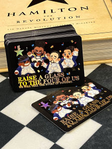 Hamilton National F4 Instant Camera Gold Stamping Small Card Music Drama Fan Art Gift Blessing Card Stock Available Now