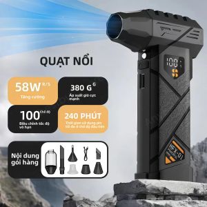 Máy Thổi Khí Nén HFX-01 Turbo 380g Công Suất Mạnh Mẽ Tích Hợp Chức Năng Sạc Dự Phòng Không Dây Dùng Cho Nhà Cửa Sửa Chữa Tự Làm Động Cơ Không Chổi Than