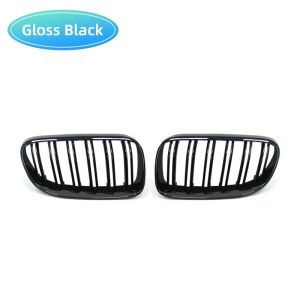 2PCS Car Front Bumper Kidney Grill for BMW E92 E93 M3 2010-2013 Double Slat Line ABS Plastic Racing Grilles Replacement Part