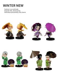Bandai | Mô Hình Nhân Vật Hoạt Hình Anime Diệt Quỷ Tanjiro Nezuko Hộp Quà Bí Mật Series Mưa Mận Tượng Trang Trí Sáng Tạo Dành Tặng Fan.