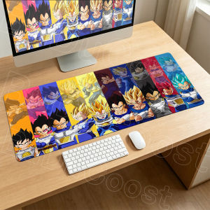 Bandai | Anime Gaming Anti-slip Mousepad 300x600mm Computer Gamer Carpet Gift Dragon Ball Vegeta Lock Edge Deskmat XL Laptop Keyboard Rug