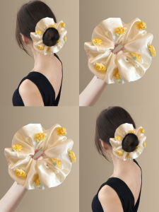 Dây Buộc Tóc Ren Mềm Ngọc Trai Cho Phụ Nữ Dây Buộc Tóc Lụa Satin Mới 2025 Phụ Kiện Tóc Buộc Tóc Cho Phụ Nữ