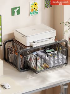 Kệ Lưu Trữ Máy In và Máy Photo Hai Tầng có Hộc Đựng