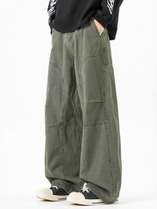 Wood soon | American Style Casual Loose Trousers